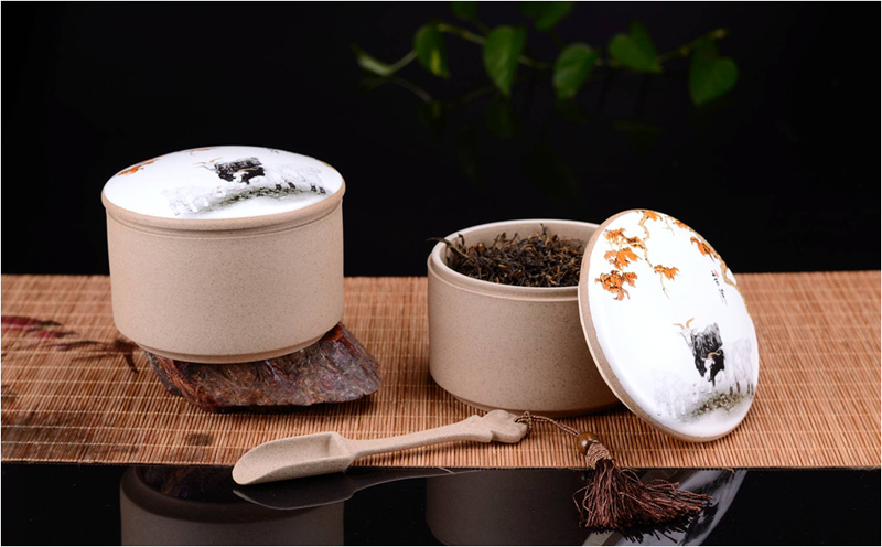 玉映砂茶葉罐對(duì)罐套裝