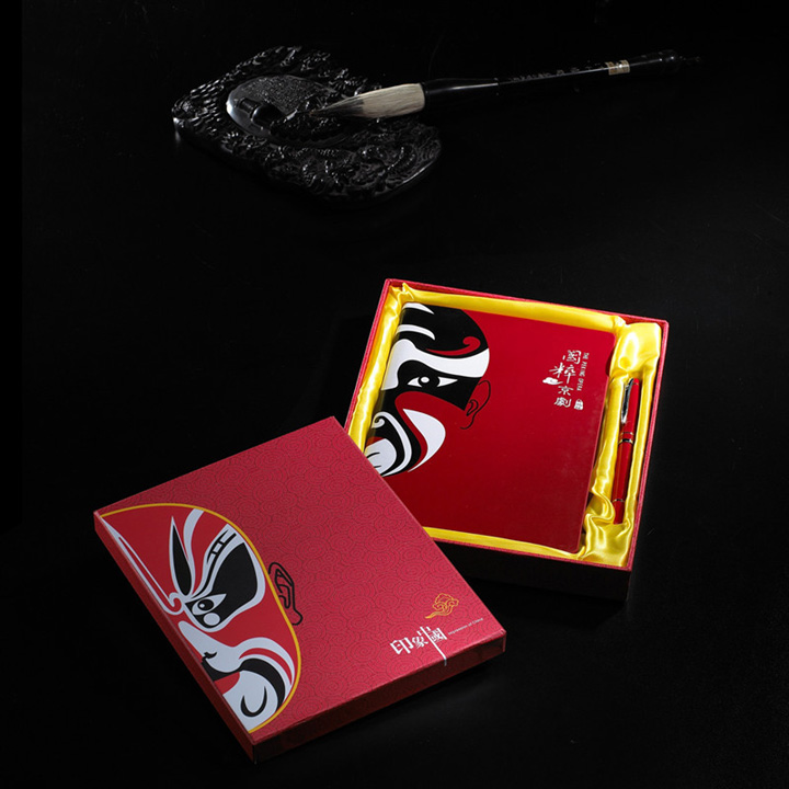 中國臉譜筆記本、筆套裝