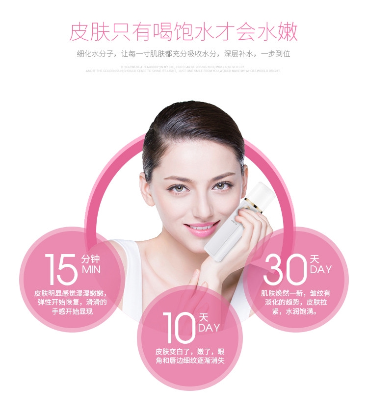 便攜補(bǔ)水儀納米噴霧器臉面部加濕器保濕美容儀器冷噴機(jī)蒸臉器