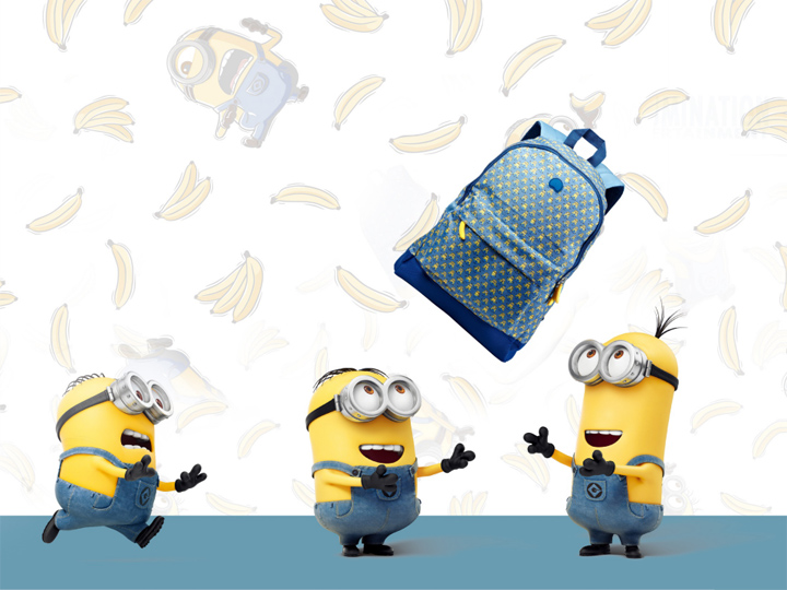 法國(guó)品牌DELSEY&MINIONS休閑背包、小黃人背包