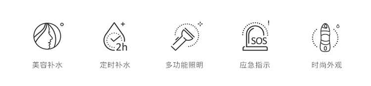 運(yùn)動(dòng)美容補(bǔ)水杯、照明水杯