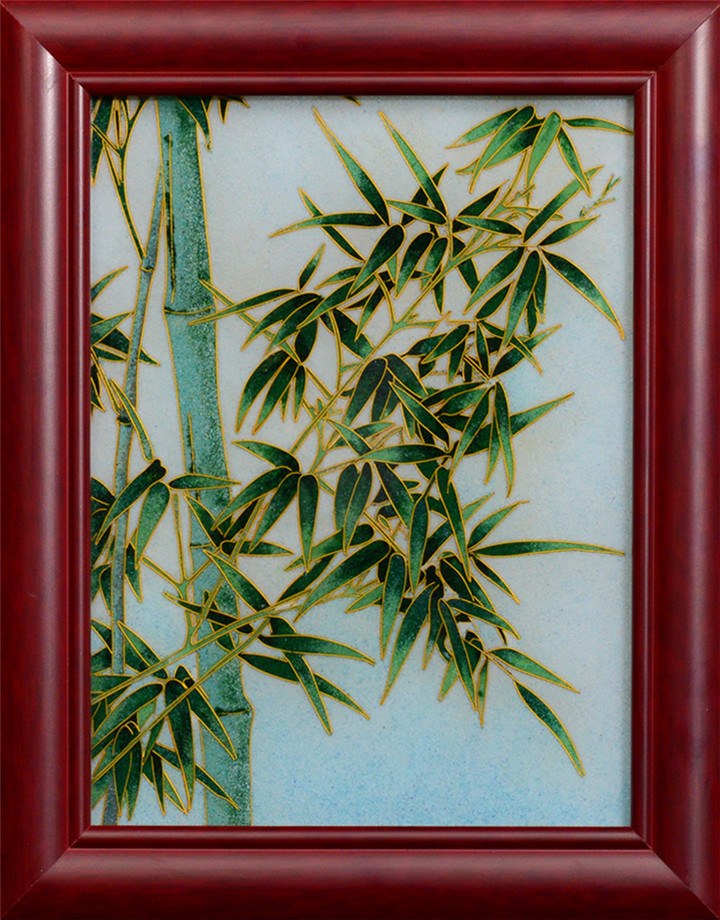 掐絲琺瑯工藝畫花鳥系列