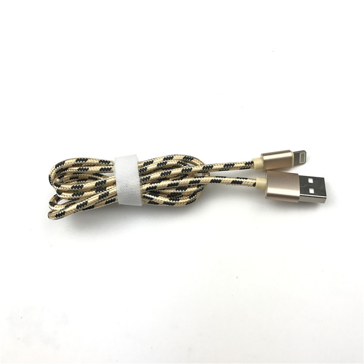 土豪金金屬編織數(shù)據(jù)線、蘋(píng)果手機(jī)數(shù)據(jù)線