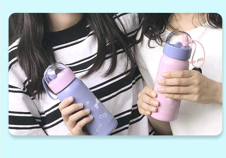 小萌狗保溫杯、卡通保溫杯