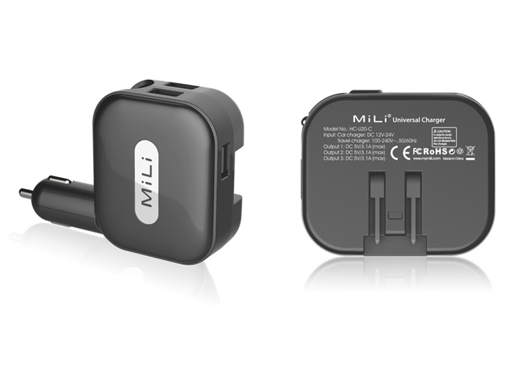 墻充、車充二合一