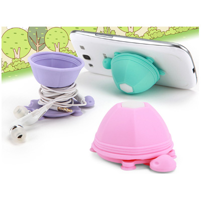 烏龜繞線器/手機支架-硅膠