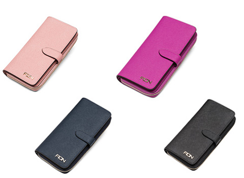 FION/菲安妮拉鏈長款錢夾 手拿包