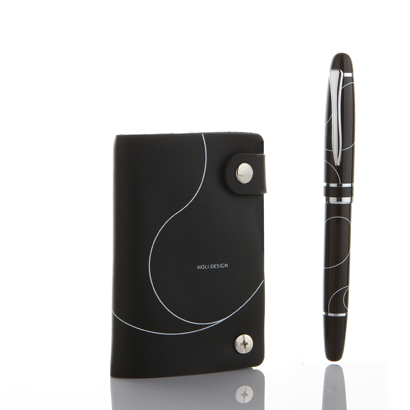 HOLI筆、真皮卡包套裝