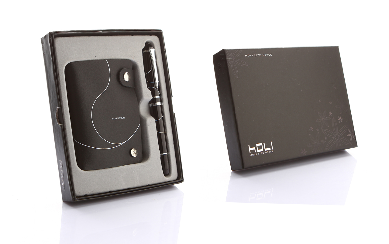 HOLI筆、真皮卡包套裝