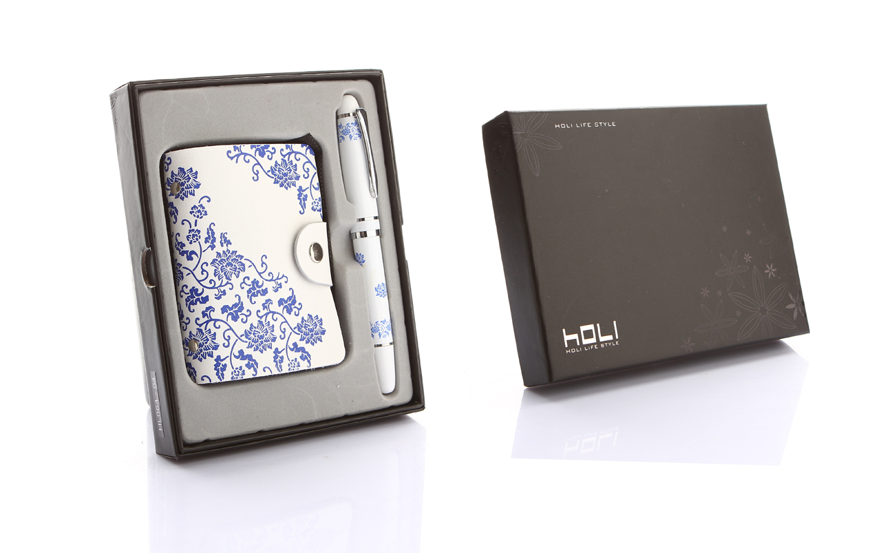 HOLI筆、真皮卡包套裝