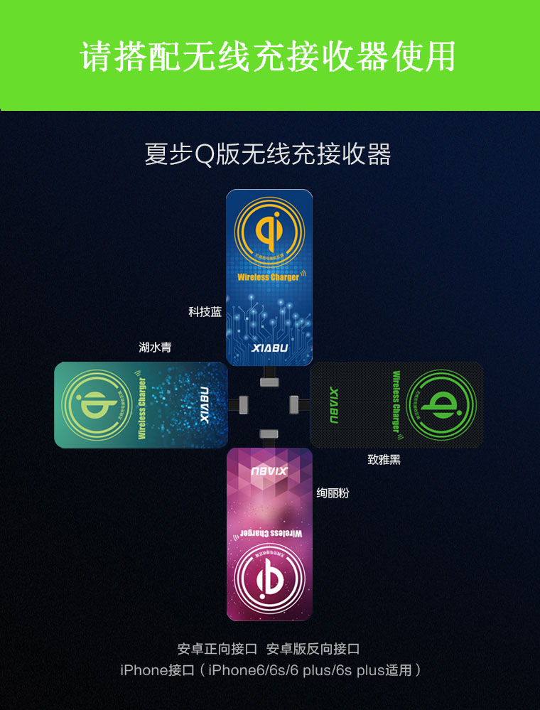 年-移動無線充，移動電源無線充電器適用于iPhone/三星/安卓