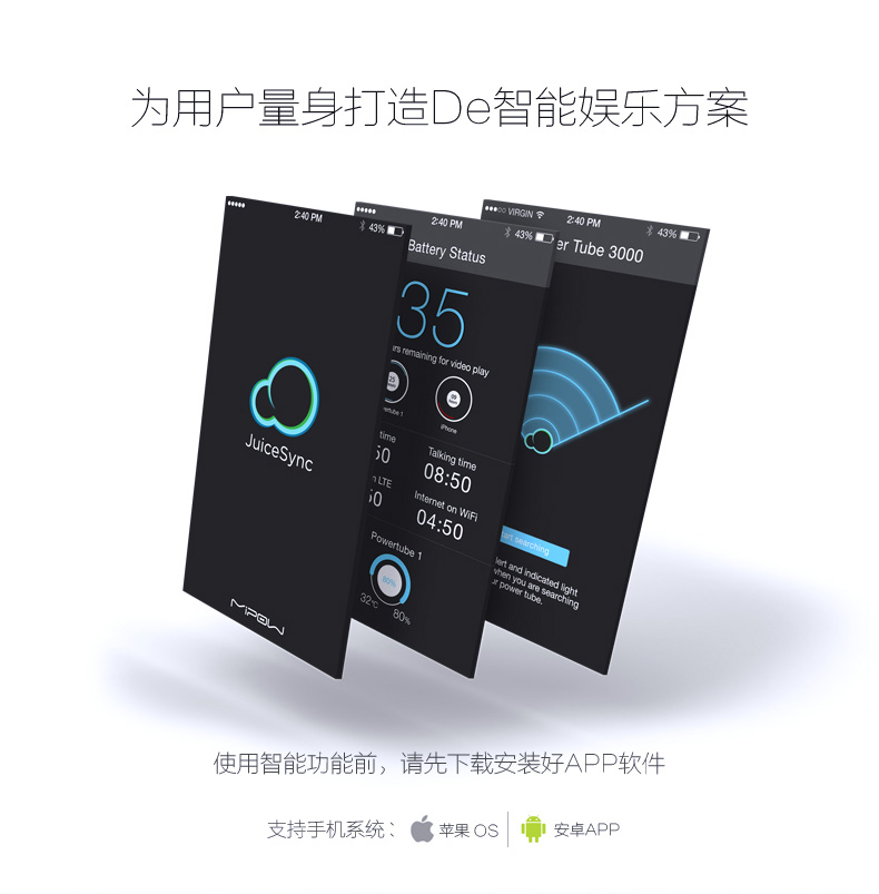 MIPOW小巧便攜蘋果移動電源10000mAH智能超薄迷你可愛通用充電寶