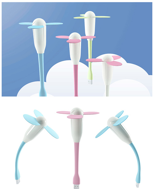 YGH-556 “竹蜻蜓”USB移動電源風扇