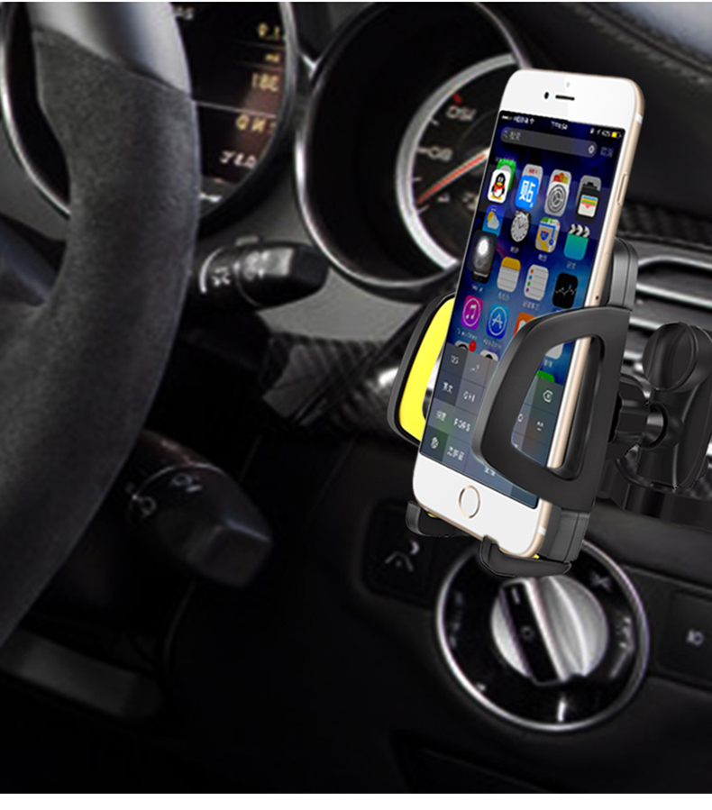 多功能車載手機(jī)支架汽車吸盤式前擋玻璃導(dǎo)航儀出風(fēng)口手機(jī)座
