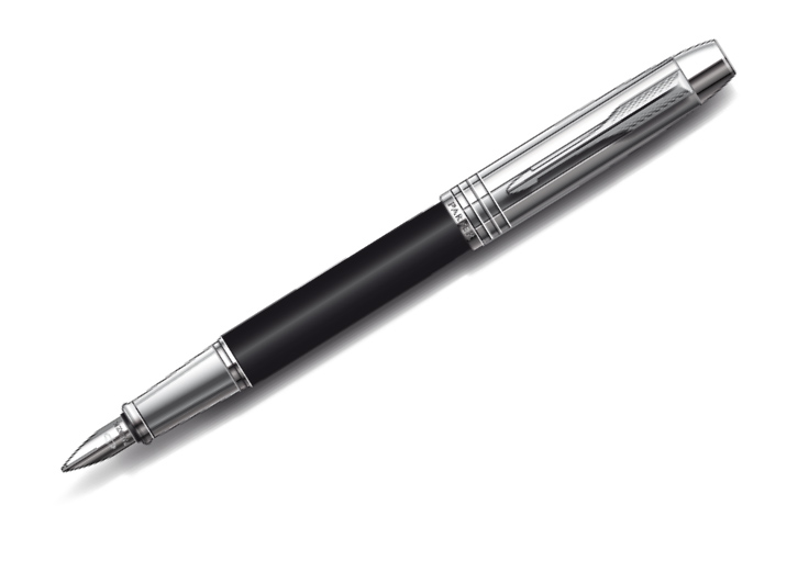 派克IM純黑麗雅格子紋墨水筆