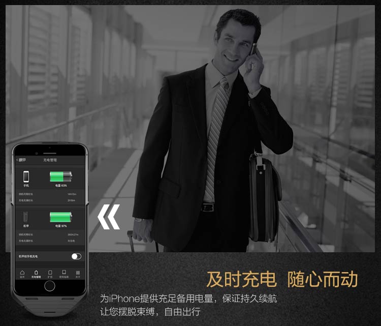 機(jī)甲（MESUIT) i6 智能手機(jī)殼 雙系統(tǒng)/雙卡雙待/充電寶/手機(jī)存儲(chǔ) 適用于iPhone6/6S 蘋果創(chuàng)意智能外設(shè)