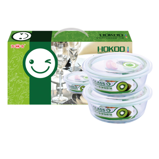 鋼化玻璃保鮮碗兩件套