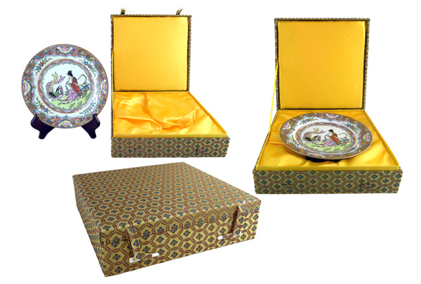 非物質(zhì)文化遺產(chǎn)彩瓷 金邊含8%黃金