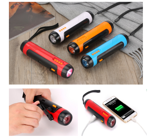 行者5合1汽車工具（手電筒、移動電源、FM收音機(jī)、防盜報警器）