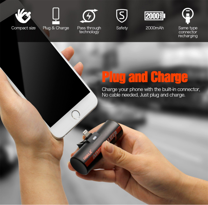 時尚應(yīng)急充移動電源2000毫安