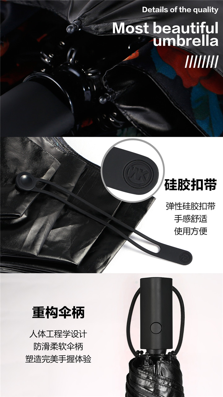 WT-U3自動開收雨晴兩用傘