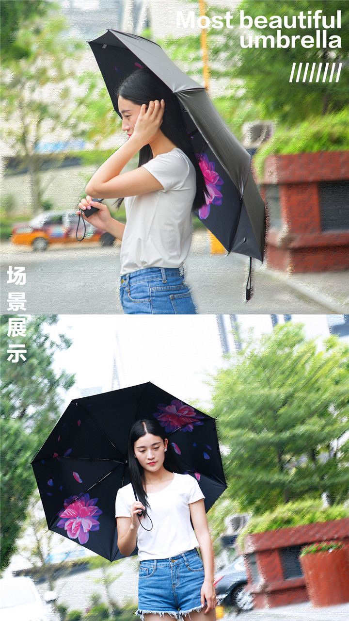 WT-U3自動開收雨晴兩用傘