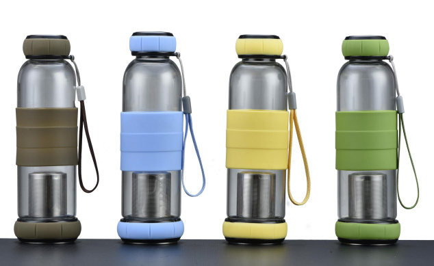 南瓜雙通蓋玻璃杯