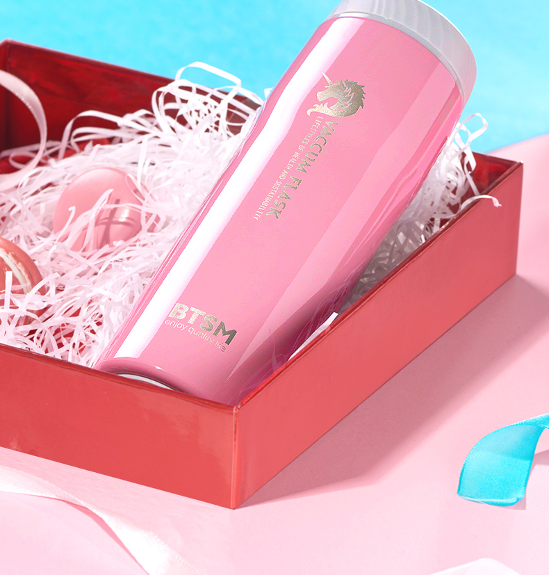 BTSM艾貝爾時(shí)尚便攜304不銹鋼保溫杯 淺青色460ML