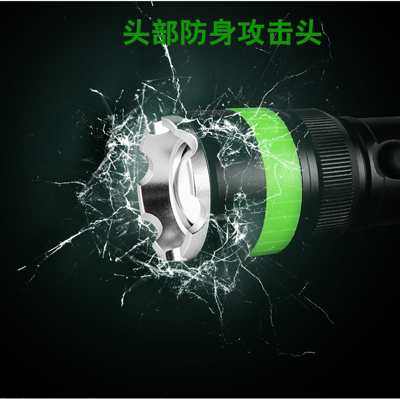 Tank007騎行強(qiáng)光手電筒TC18遠(yuǎn)射五檔調(diào)焦充電迷你防身自行車(chē)探照燈戶(hù)外家用手電