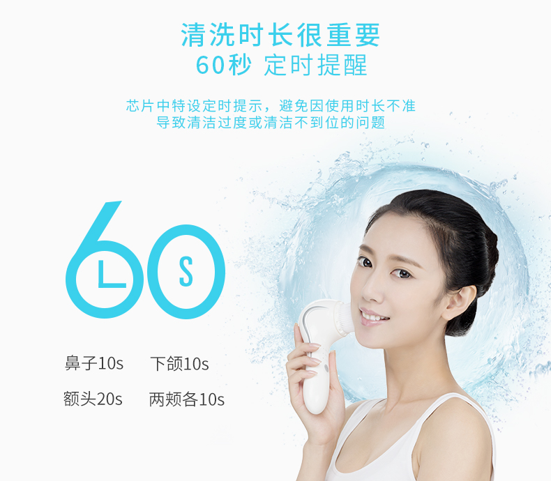 mushu木薯潔面儀 電動(dòng)聲波面部洗臉神器軟毛毛孔去黑頭深層清潔