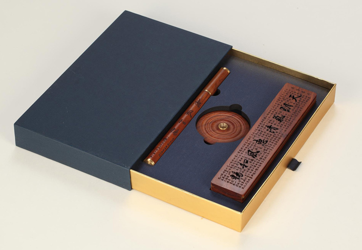 惠風(fēng)清趣3件套（惠風(fēng)清趣臥香爐、酸枝長香管、初心酸枝香插）