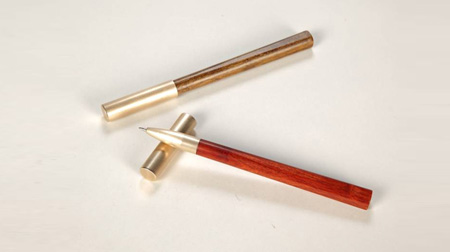 金絲楠、紫檀木簽字筆