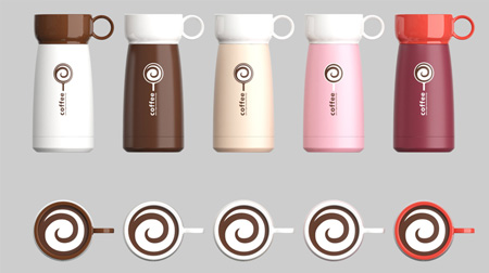 時尚杯蓋杯保溫杯