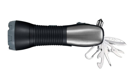 多功能戶外手電筒、安全錘