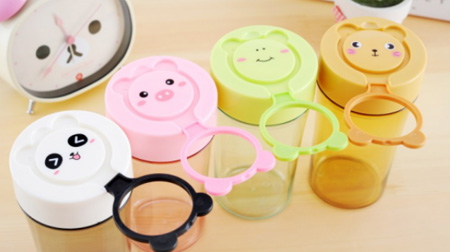 卡通動(dòng)物表情杯