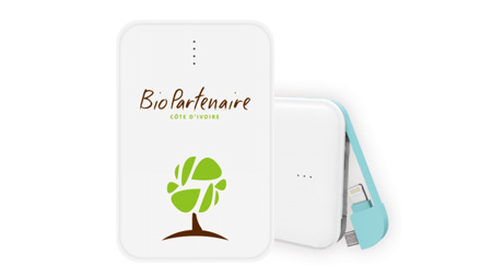 雙接口卡片式移動電源5000mAh