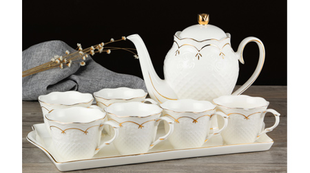 金玫瑰水壺、水杯套裝