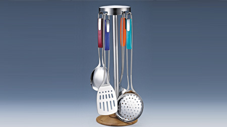 多彩漏勺、煎勺、飯勺、湯勺