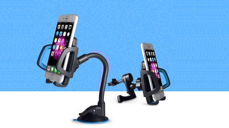 多功能車(chē)載手機(jī)支架汽車(chē)吸盤(pán)式前擋玻璃導(dǎo)航儀出風(fēng)口手機(jī)座