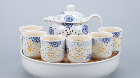8頭玲瓏茶具、陶瓷茶具