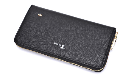 啄木鳥頭層牛皮商務(wù)智能充電手包、男士手包