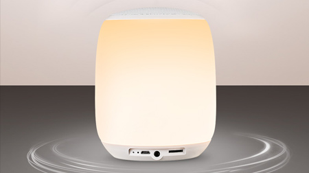 LED燈炫彩音箱 最新款藍牙音響 Q5多功能臺燈音箱