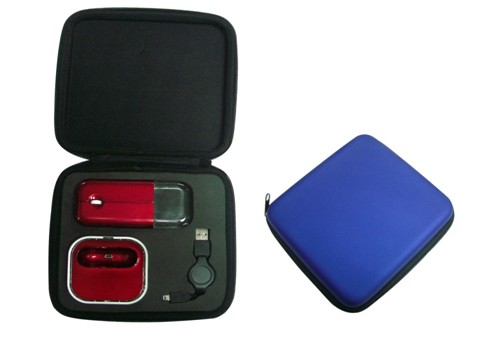 鼠標套包，筆記本旅行套裝，超薄鼠標+USB HUB